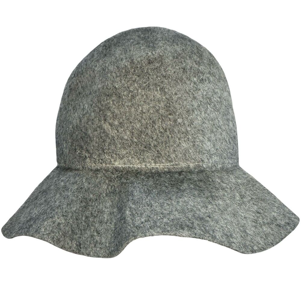 RARE Vintage NEUMANN ENDLER New Haven Tweed 100% Wool Floppy Capeline Hat 60s70s
